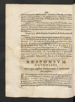 Responsum Catholici.