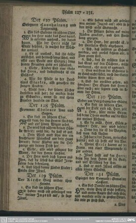 Der 127 Psalm
