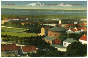 Großenhain. Husarenkaserne und Flugplatz mit Fliegerkaserne