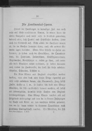 Die Kontinental-Sperre.