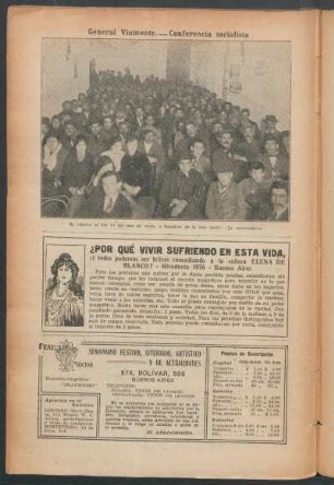 General Viamonte.- Conferencia socialista