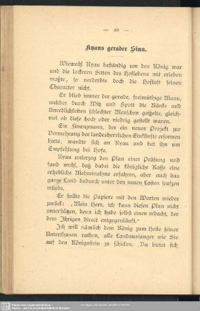 Kyaus gerader Sinn