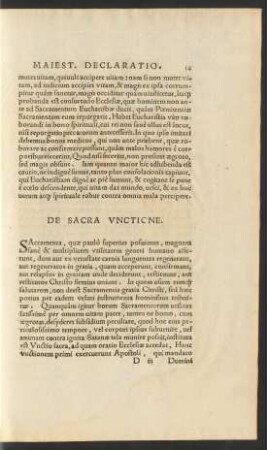 De Sacra Unctione.