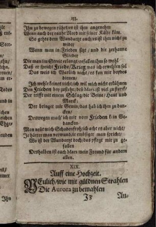 XIX. Auff eine Hochzeit