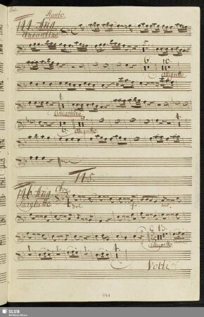 144. Aria: Oimé che fuor del petto / Scarlatti, G.