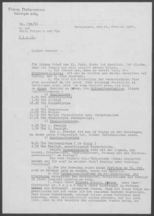 Geislingen/Steige Gesamtgemeinde: Inspektion 1956