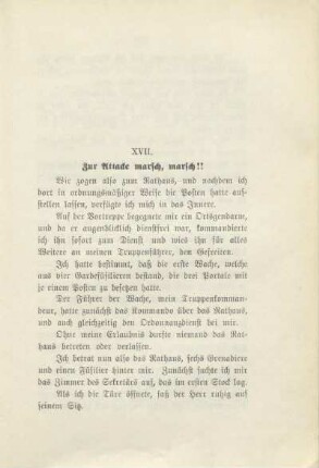 XVII. Zur Attacke marsch, marsch!!