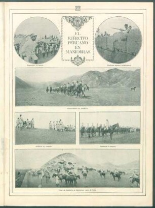 El ejército peruano en maniobras