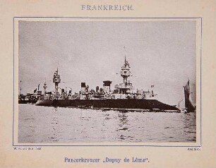 Eröffnung Nord-Ostsee-Kanal - franz. Panzerkreuzer DUPUY DE LÔME