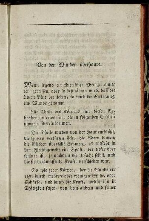 Von den Wunden überhaupt.