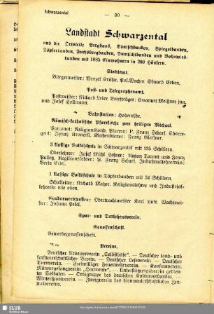 Landstadt Schwarzental