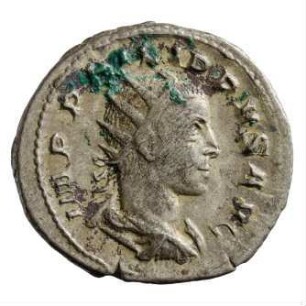 Münze, Antoninian, 247 - 249 n. Chr.
