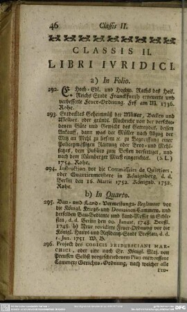 Classis II. Libri Iuridici