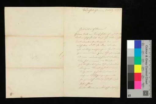 Brief von Poock an die geliebten Eltern