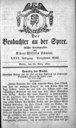 13. Stueck, 25. März 1867
