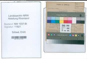 Entnazifizierung Erich Schaal , geb. 24.09.1901 (Steuerhelfer)