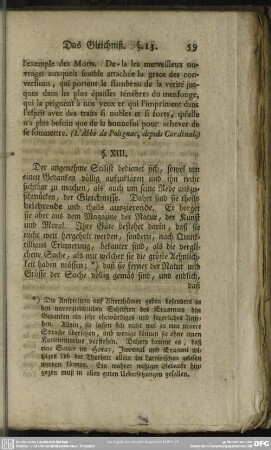 Das Gleichniß. §. XIII.