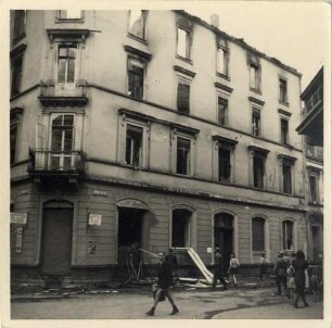 Zerstörungen Zweiter Weltkrieg - Luftangriff 2./3.09.1942. Ecke Akademiestraße und Douglasstraße