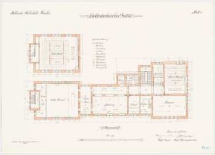 Elektrotechnisches Institut der Technischen Hochschule Breslau: Grundriss 2. Obergeschoss 1:100