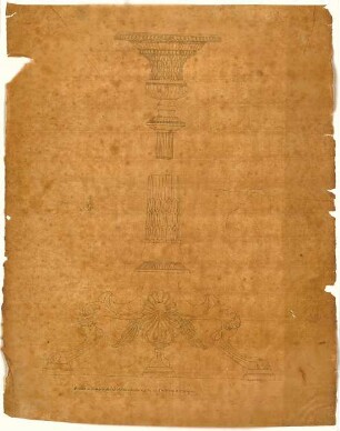 ohne Verfasserangabe; Herculaneum; Unidentifizierte Fundobjekte - Bronzekandelaber