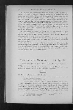 Versammlung zu Marienburg. - 1446 Apr. 30.