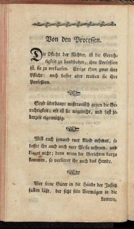 Von den Processen.