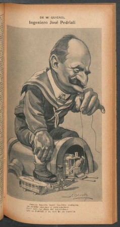 Ingeniero José Pedriali - [Caricatura] : De mi Guignol