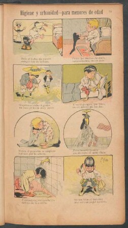 Higiene y urbanidad - para menores de edad - [Cómic]