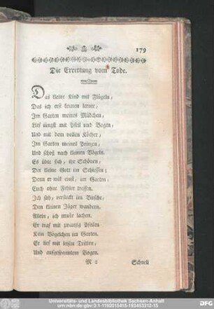 Die Errettung vom Tode.