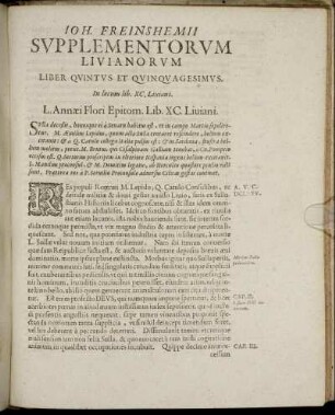 Liber Quintus Et Quinquagesimus.
