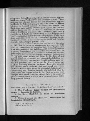 Sitzung am 18. April 1916.