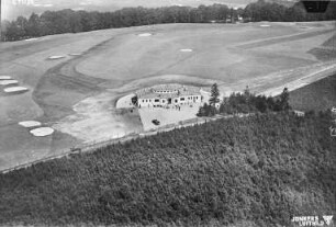Chemnitz. Golfplatz. Luftbild-Schrägaufnahme