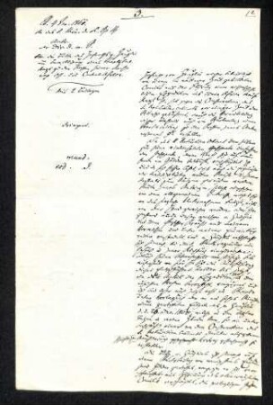 Handschriftliches Schreiben