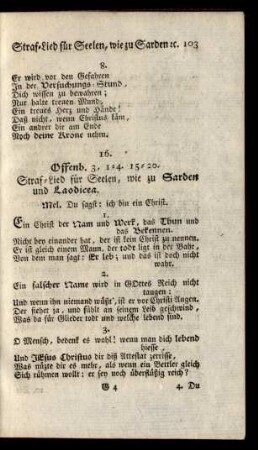 16. Offenb. 3,1-4.15-20. ...