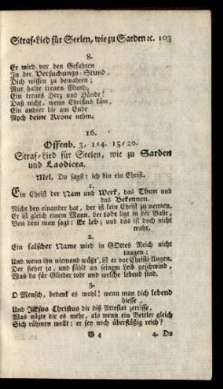 16. Offenb. 3,1-4.15-20. ...