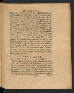 Caput XXVI. De Circumcisione.