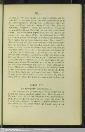 Kapitel XIV. Im theologischen Studentenverein