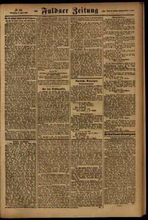 Zweite Ausgabe vom Dienstag, den 05. Juli 1921.