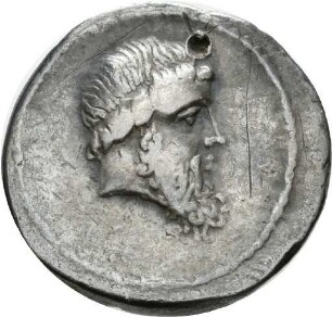 Denar der Römischen Republik mit Darstellung der Artemis von Ephesos