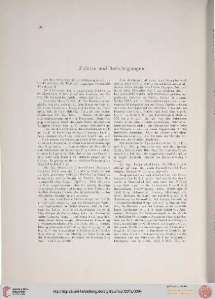 Zusätze und Berichtigungen