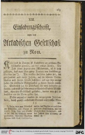 [Schrift XIII-XV]