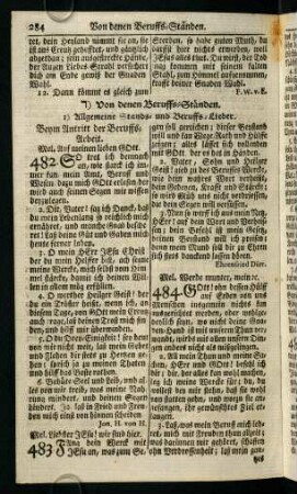 284-311, d) Von denen Beruffs-Ständen