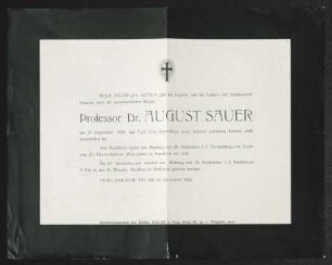Brief von Heda Sauer an Gerhart Hauptmann