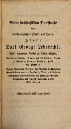 Des Herrn Abt Antonius Landi, Königl. Preußischen Hofraths und Mitgliedes der Akademie zu Florenz, Regierungsgeschichte der Fürsten aus dem alten Hause Sachsen, in den Königreichen Italien und Teutschland und in dem Kaiserthume