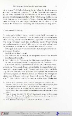 V. Historischer Überblick