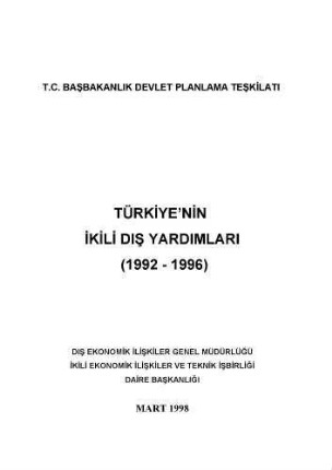 Türkiye'nin ikili dış yardımları (1992 - 1996)