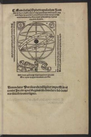 Mundialis sphere opusculum Joannis de Sacro Busto