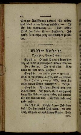 Eilfter Auftritt. - Vierzehenter Auftritt.