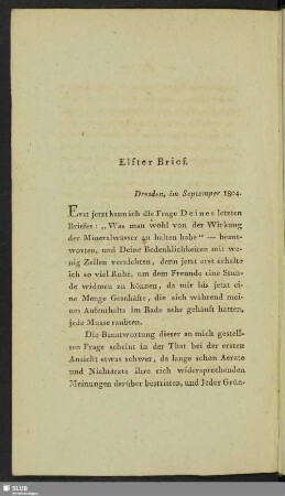 Elfter Brief