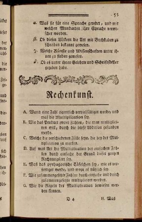 Rechenkunst.
